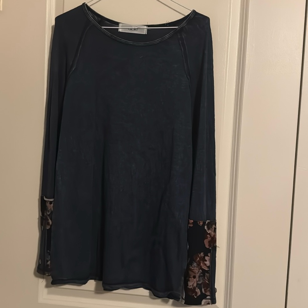 Able distressed long sleeve shirts